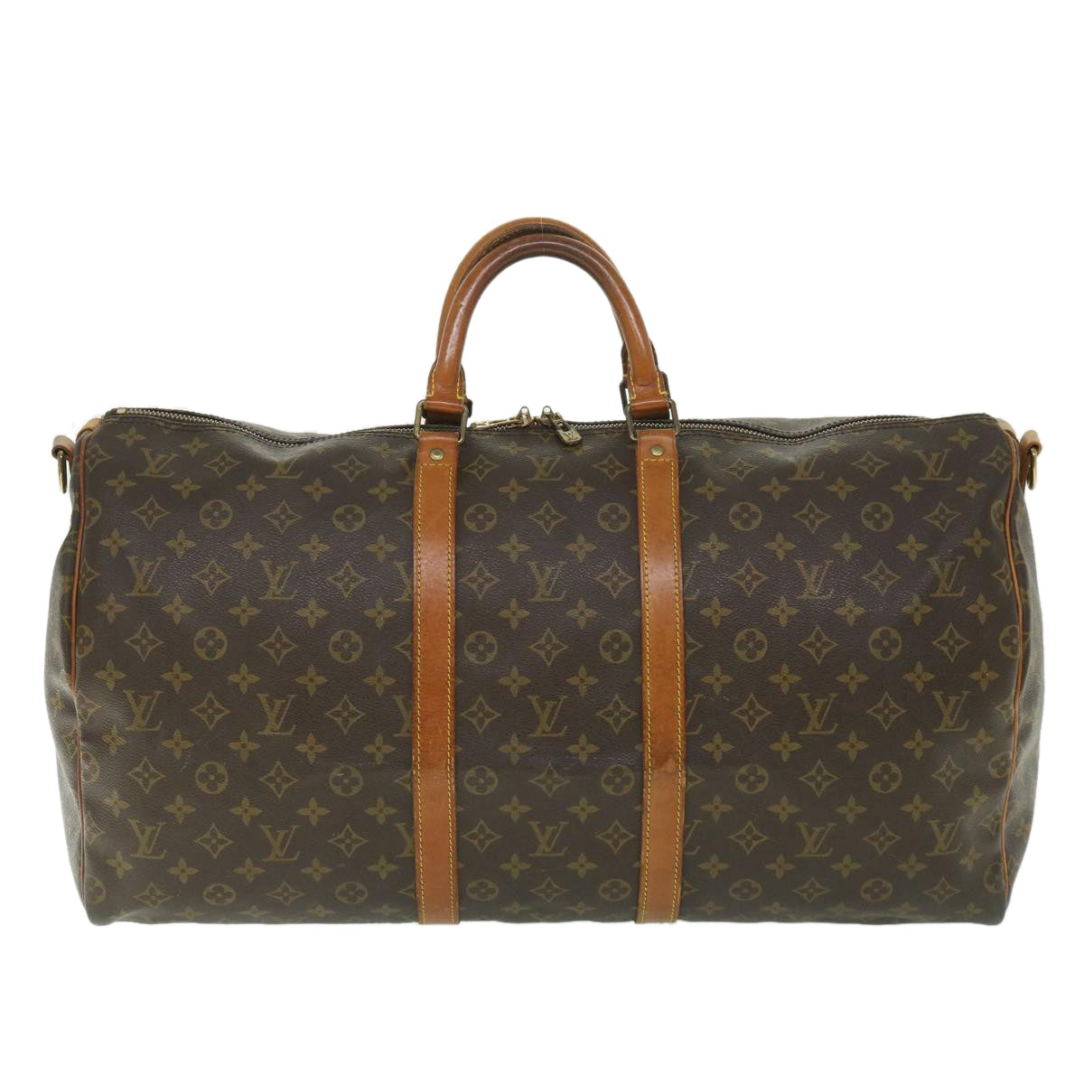 LOUIS VUITTON Monogram Keepall Bandouliere 55 Boston Bag M41414 LV ki3552