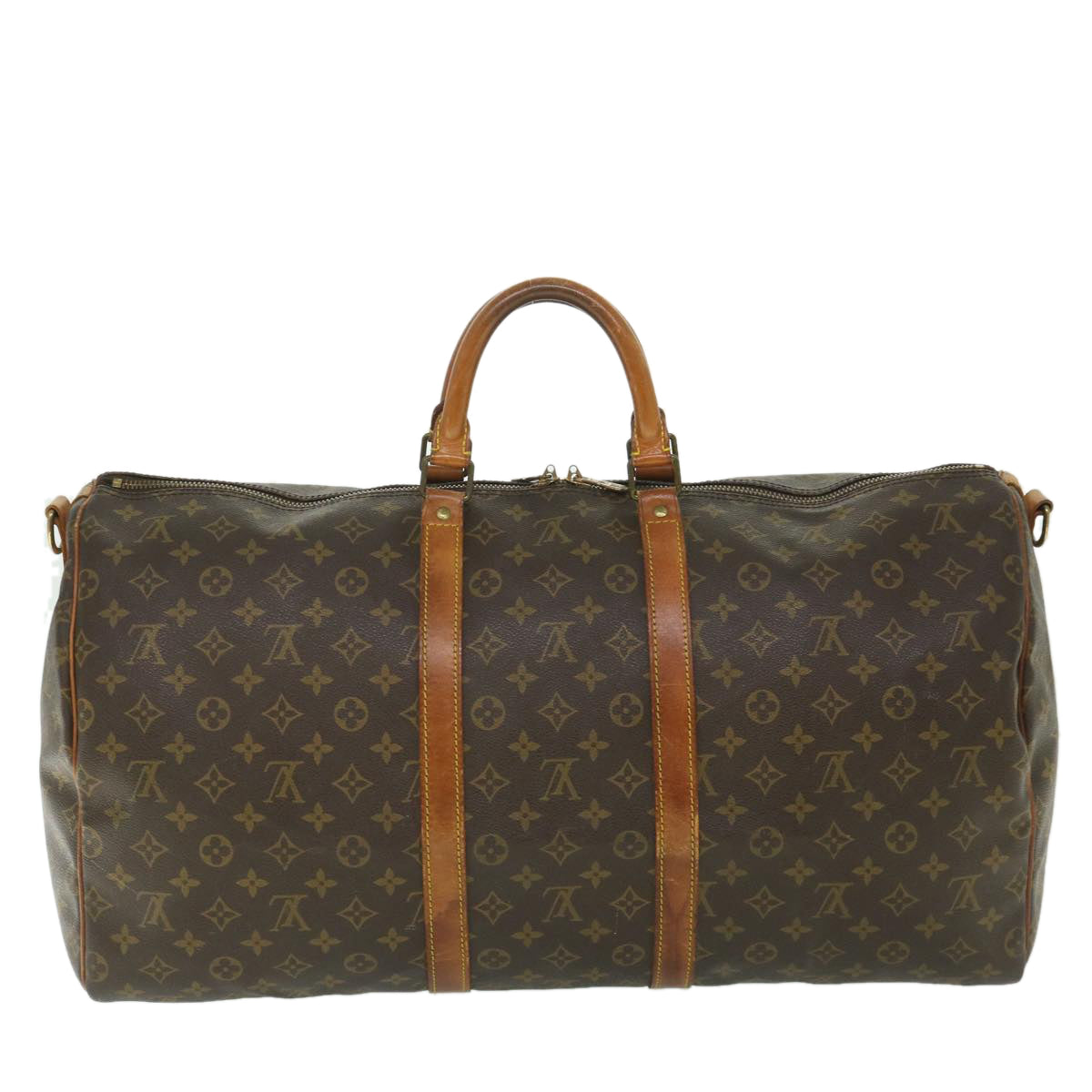 LOUIS VUITTON Monogram Keepall Bandouliere 55 Boston Bag M41414 LV ki3552