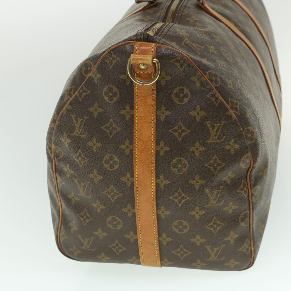 LOUIS VUITTON Monogram Keepall Bandouliere 55 Boston Bag M41414 LV ki3552