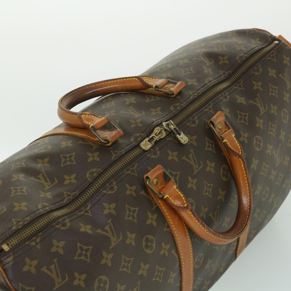 LOUIS VUITTON Monogram Keepall Bandouliere 55 Boston Bag M41414 LV ki3552