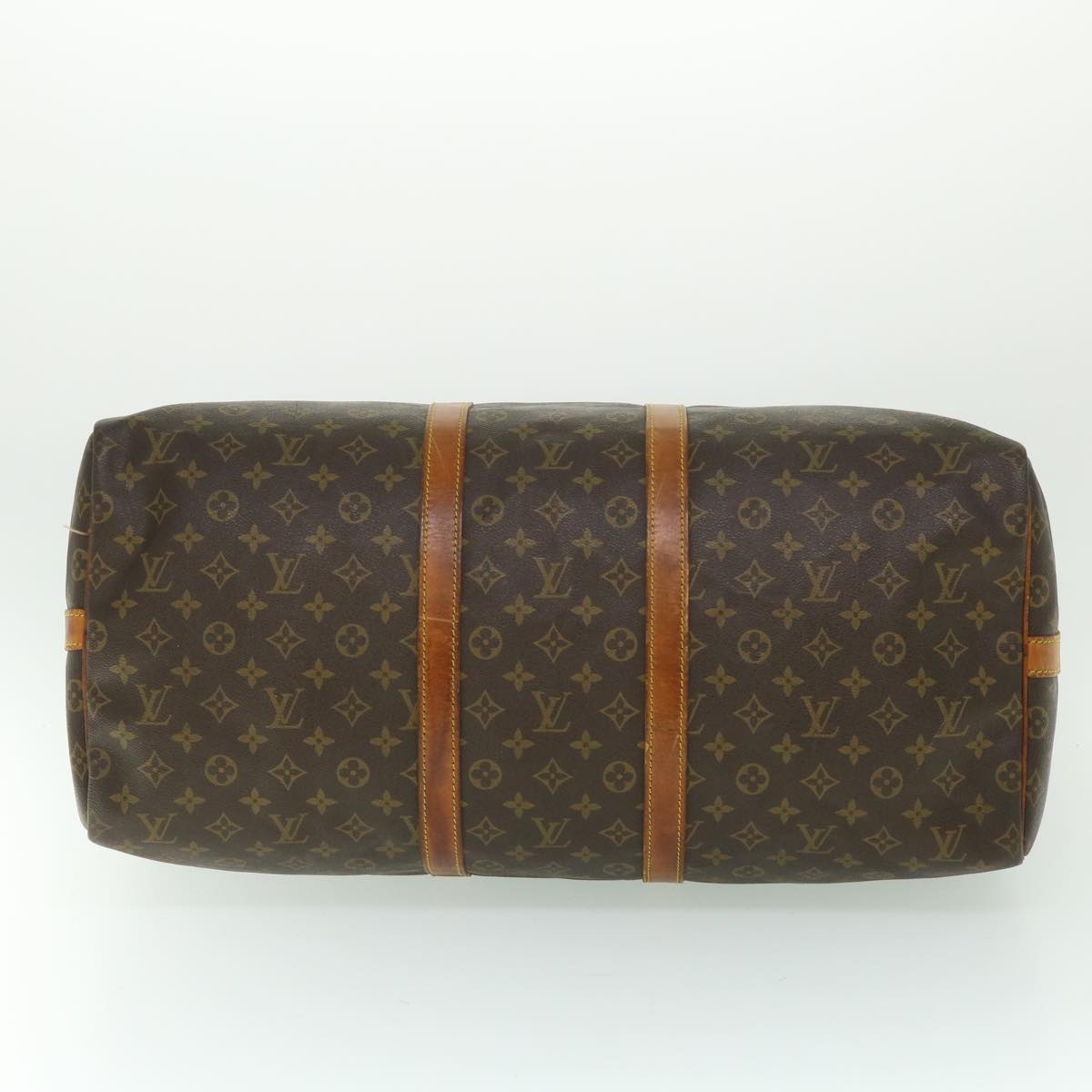 LOUIS VUITTON Monogram Keepall Bandouliere 55 Boston Bag M41414 LV ki3552
