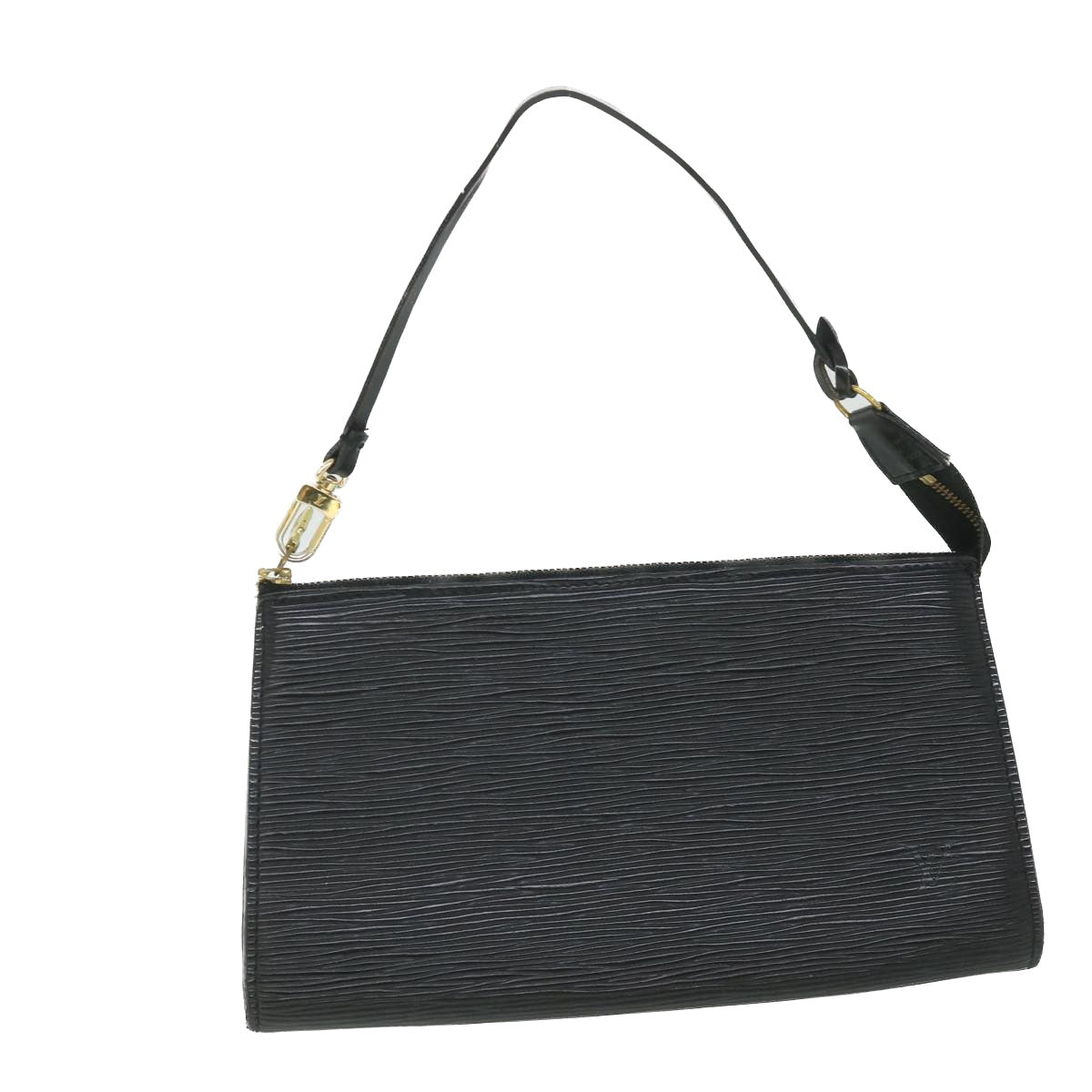 LOUIS VUITTON Epi Pochette Accessoires Pouch Black M52987 LV ki3580