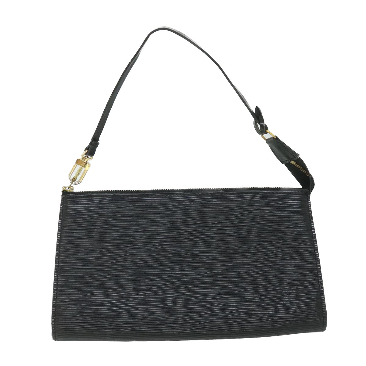 LOUIS VUITTON Epi Pochette Accessoires Pouch Black M52987 LV ki3580