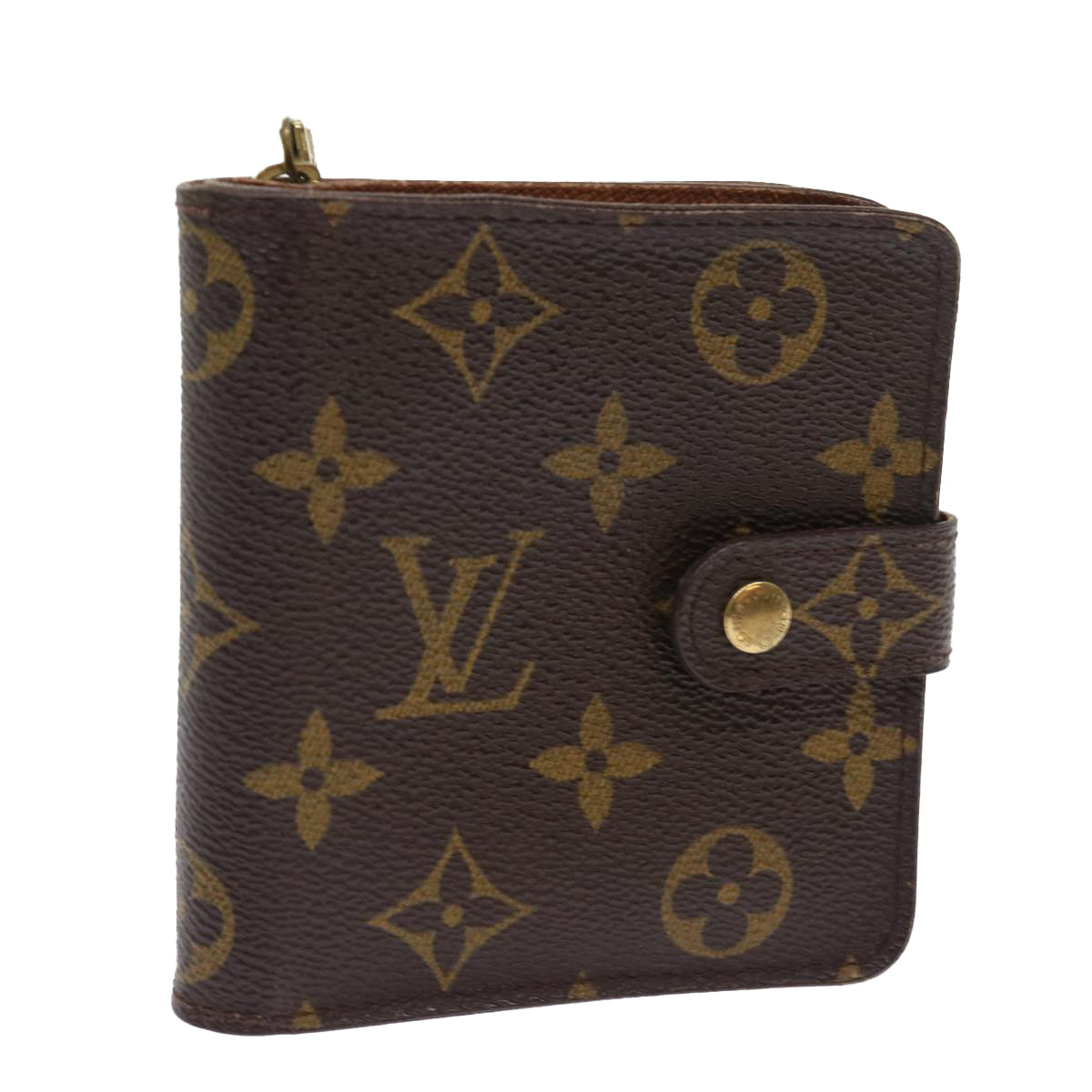 LOUIS VUITTON Monogram Compact Zip Wallet M61667 LV ki3582