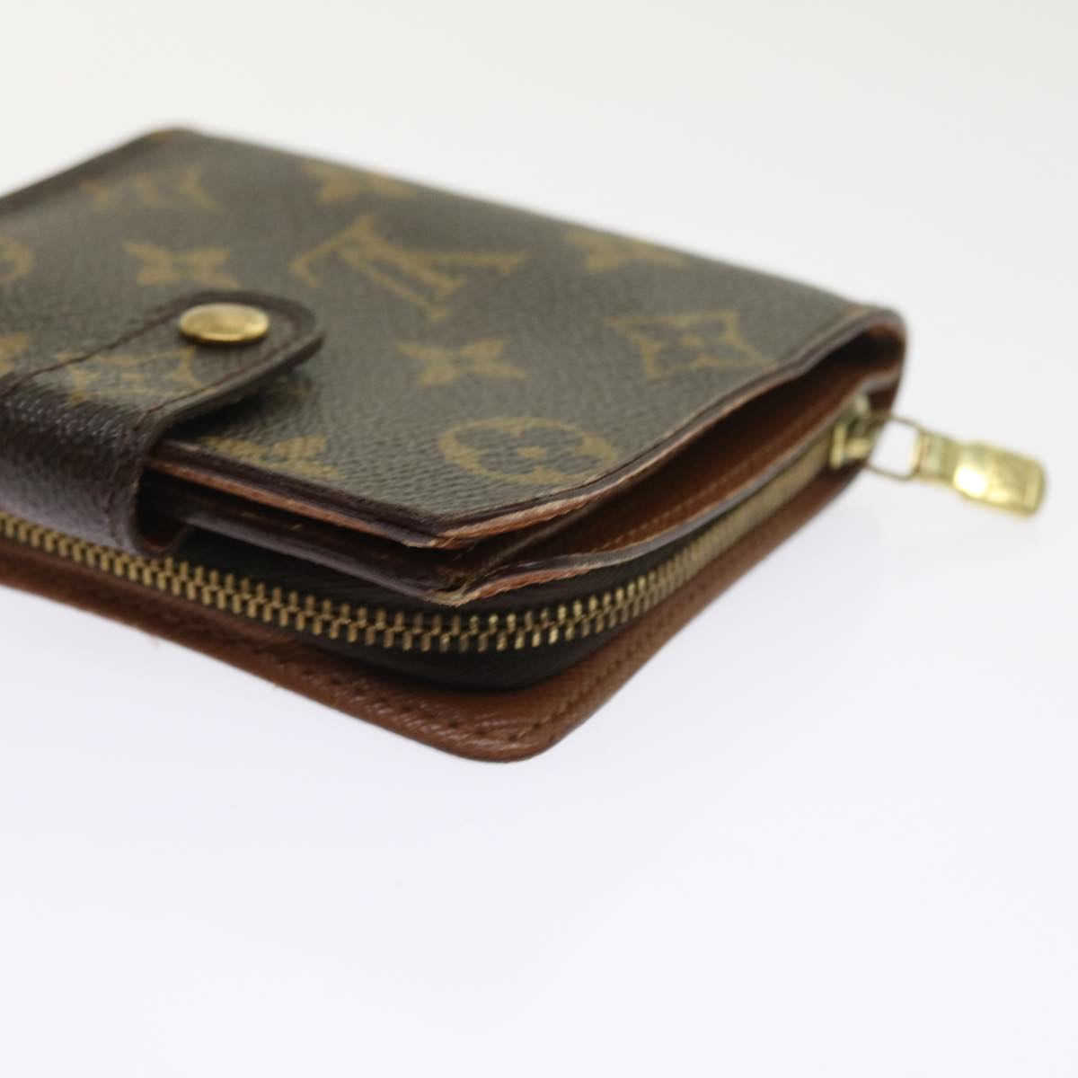 LOUIS VUITTON Monogram Compact Zip Wallet M61667 LV ki3582