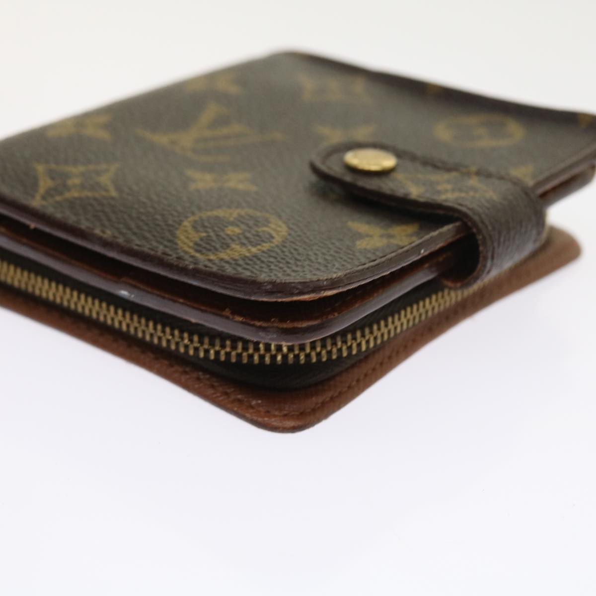 LOUIS VUITTON Monogram Compact Zip Wallet M61667 LV ki3582