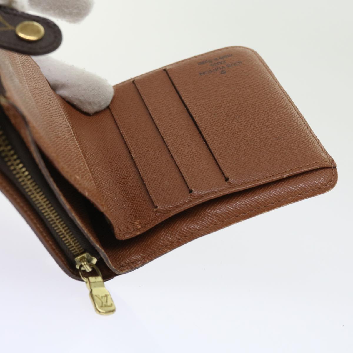 LOUIS VUITTON Monogram Compact Zip Wallet M61667 LV ki3582