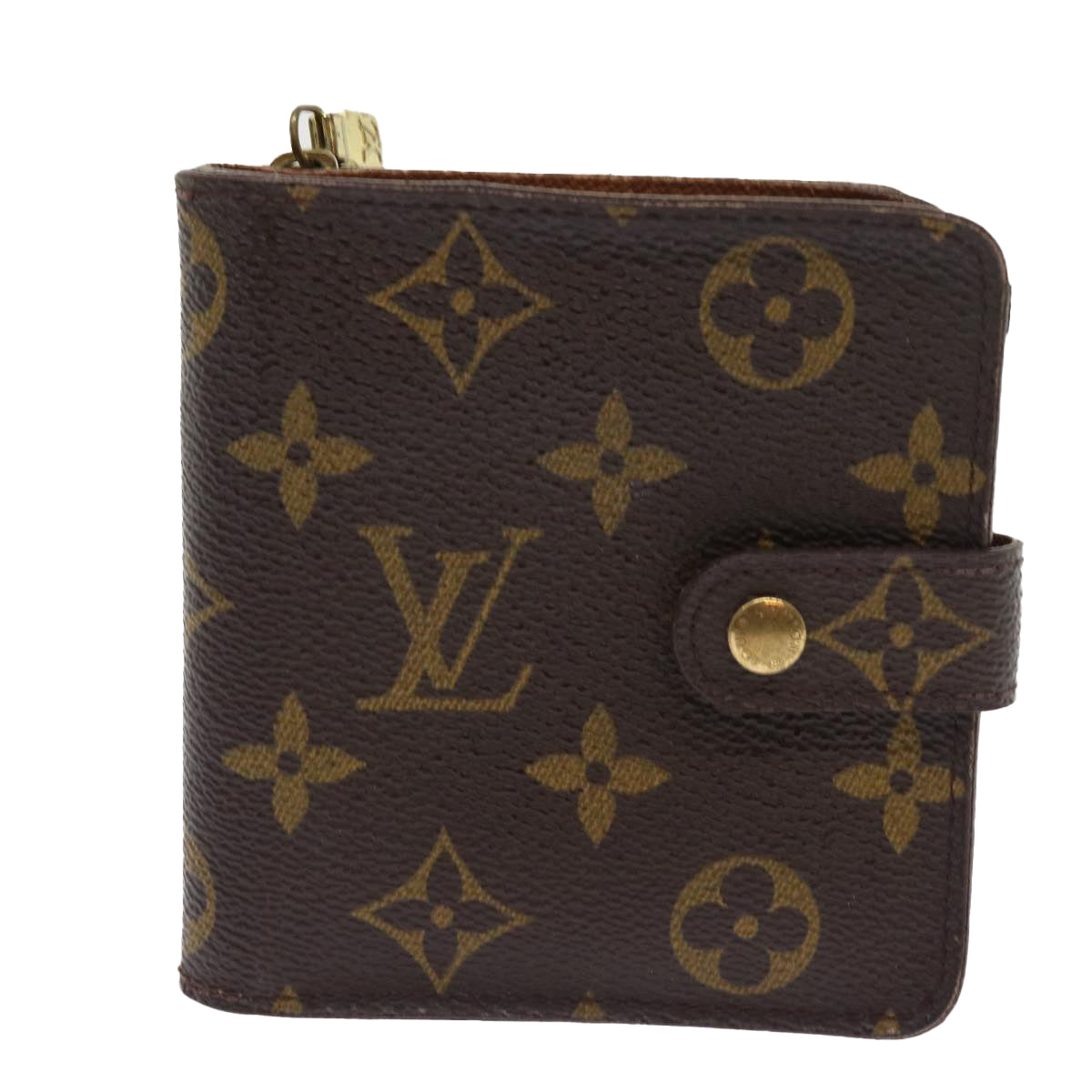 LOUIS VUITTON Monogram Compact Zip Wallet M61667 LV ki3582