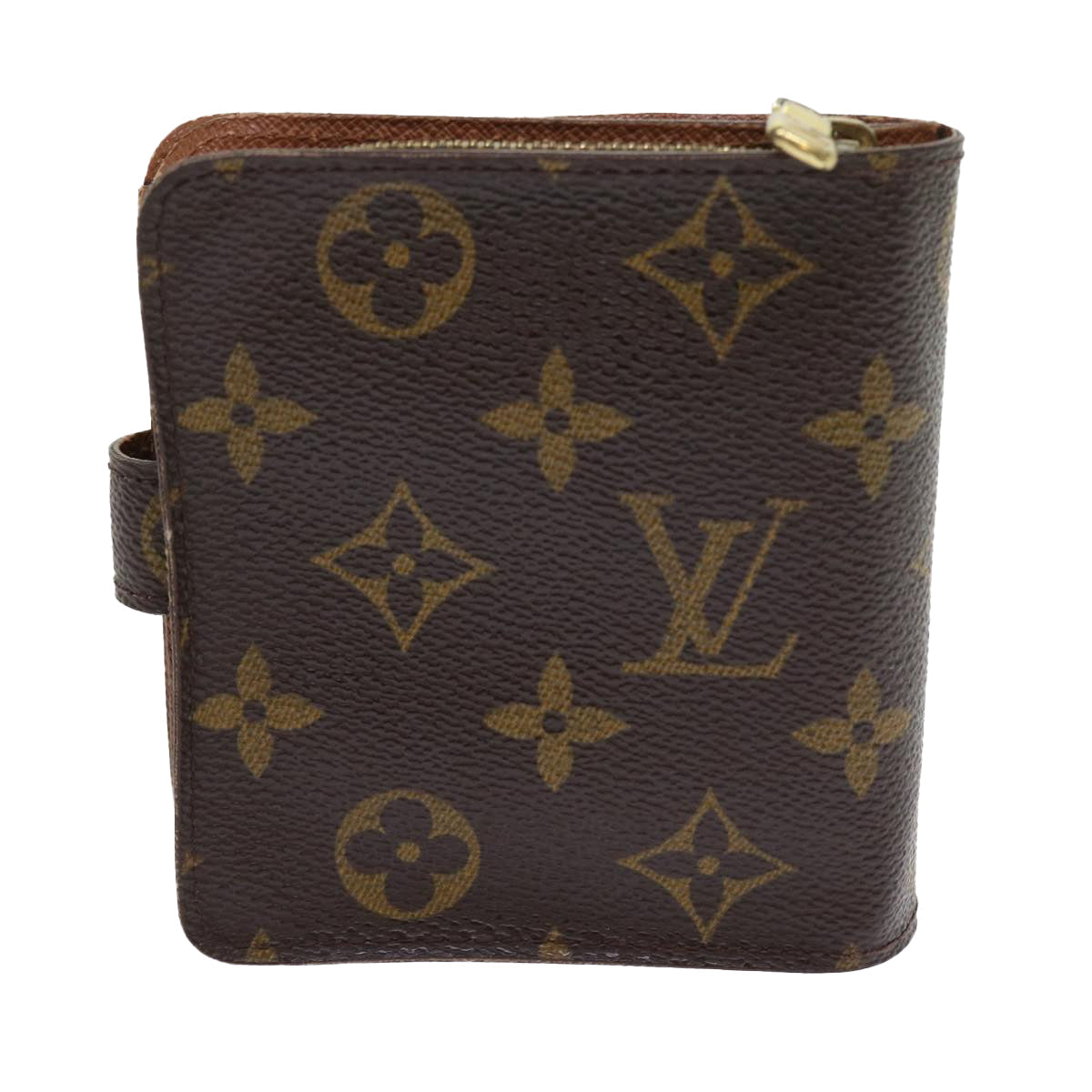 LOUIS VUITTON Monogram Compact Zip Wallet M61667 LV ki3582