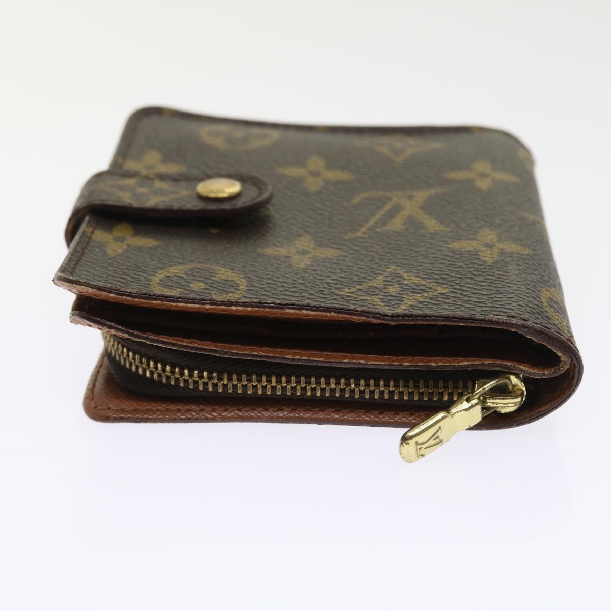 LOUIS VUITTON Monogram Compact Zip Wallet M61667 LV ki3582