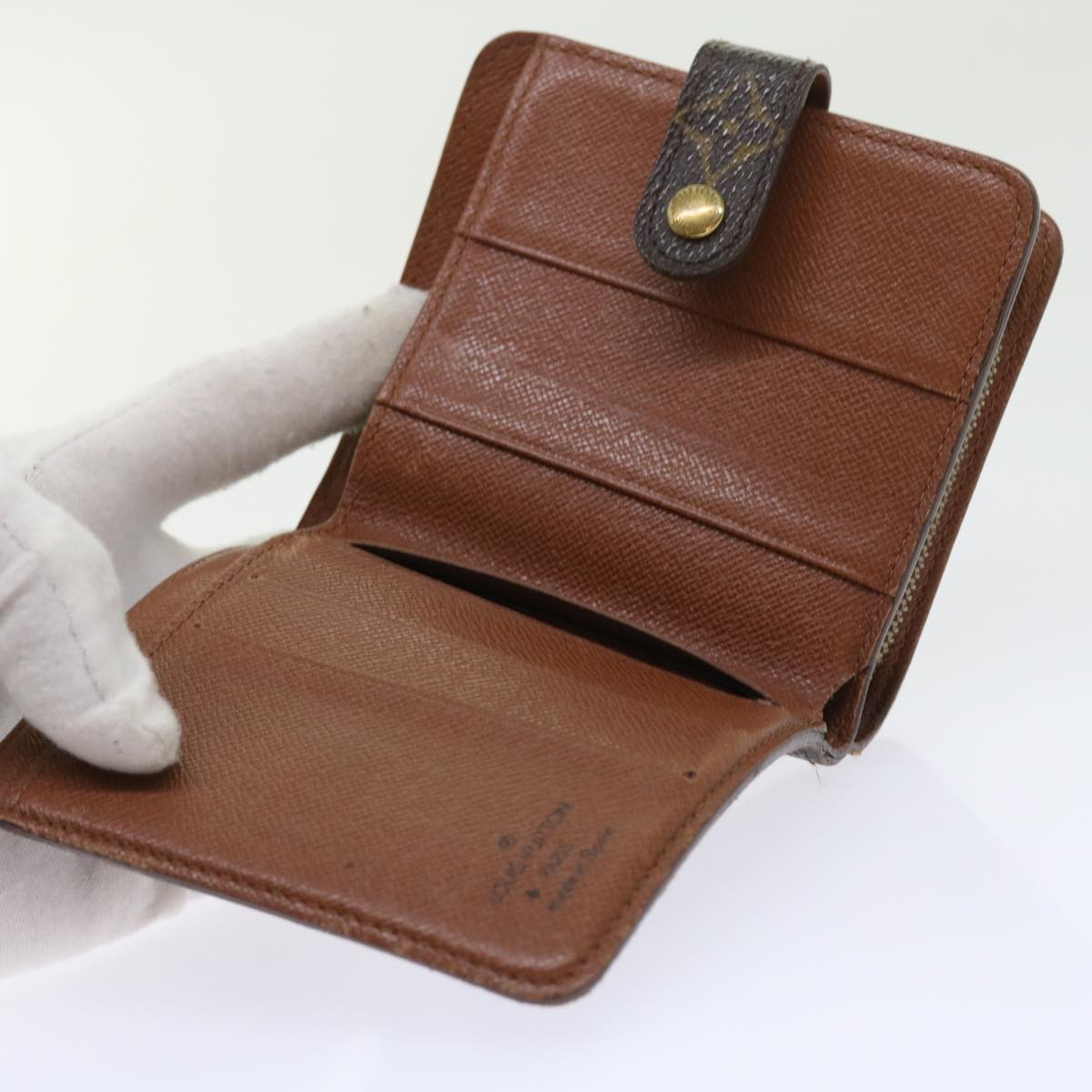 LOUIS VUITTON Monogram Compact Zip Wallet M61667 LV ki3583