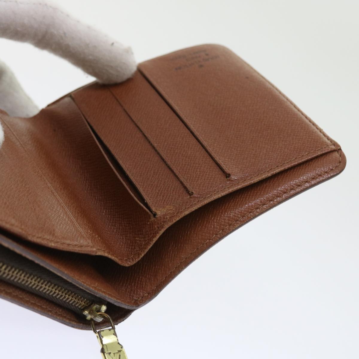 LOUIS VUITTON Monogram Compact Zip Wallet M61667 LV ki3583