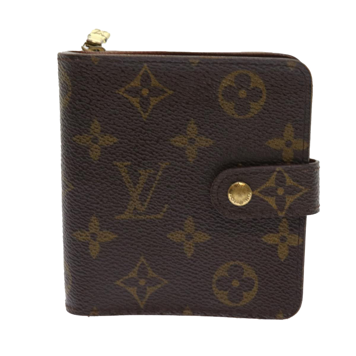 LOUIS VUITTON Monogram Compact Zip Wallet M61667 LV ki3583