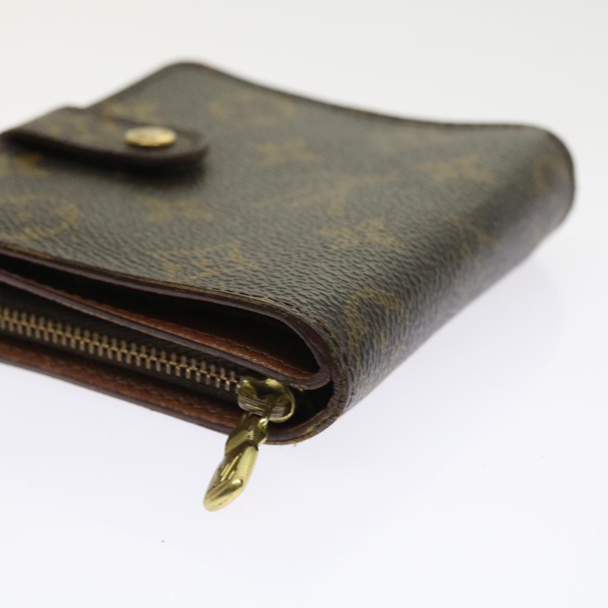 LOUIS VUITTON Monogram Compact Zip Wallet M61667 LV ki3583