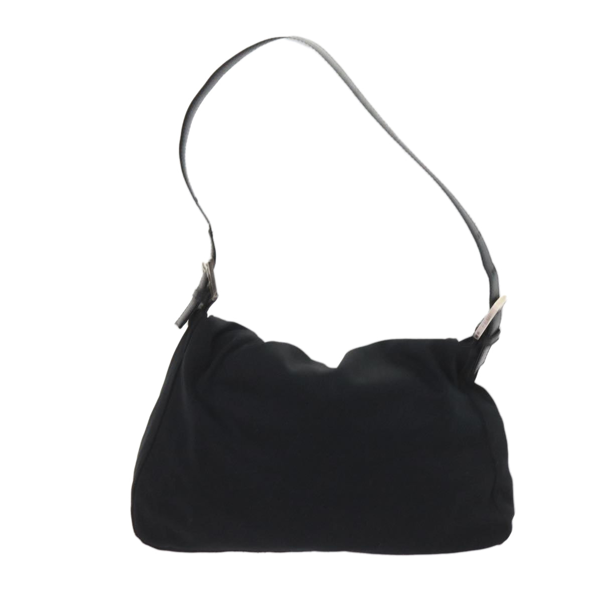 Luxury FendiMamma Baguette Shoulder Bag Nylon Blackki3586