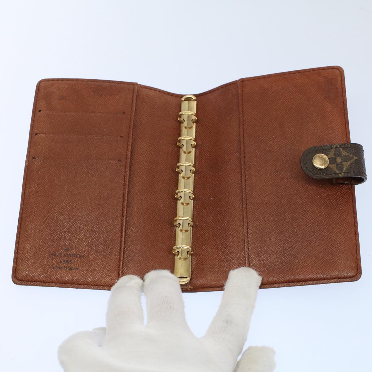 LOUIS VUITTON Monogram Agenda PM Day Planner Cover R20005 LV ki3611