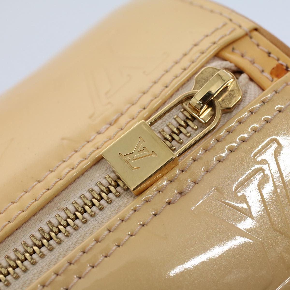 LOUIS VUITTON Monogram Vernis Bedford Bag Marshmallow Pink M91308 LV ki3623