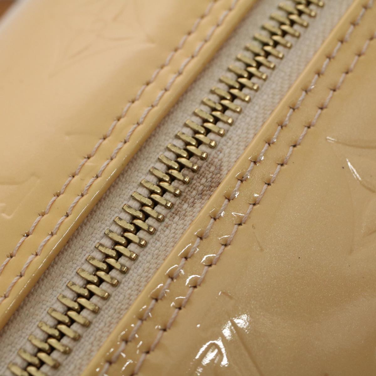 LOUIS VUITTON Monogram Vernis Bedford Bag Marshmallow Pink M91308 LV ki3623