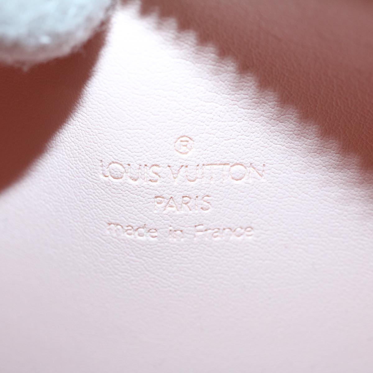LOUIS VUITTON Monogram Vernis Bedford Bag Marshmallow Pink M91308 LV ki3623