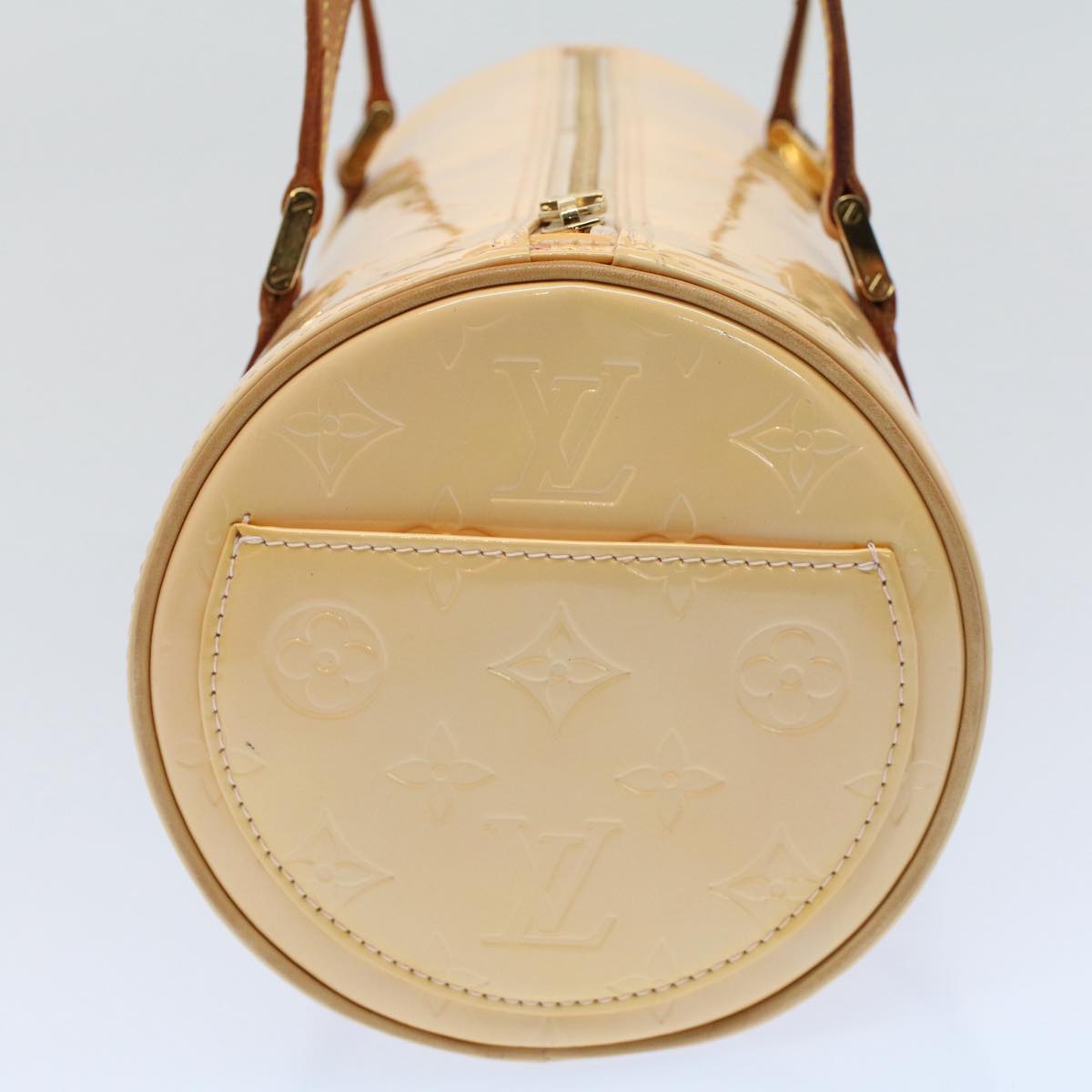 LOUIS VUITTON Monogram Vernis Bedford Bag Marshmallow Pink M91308 LV ki3623
