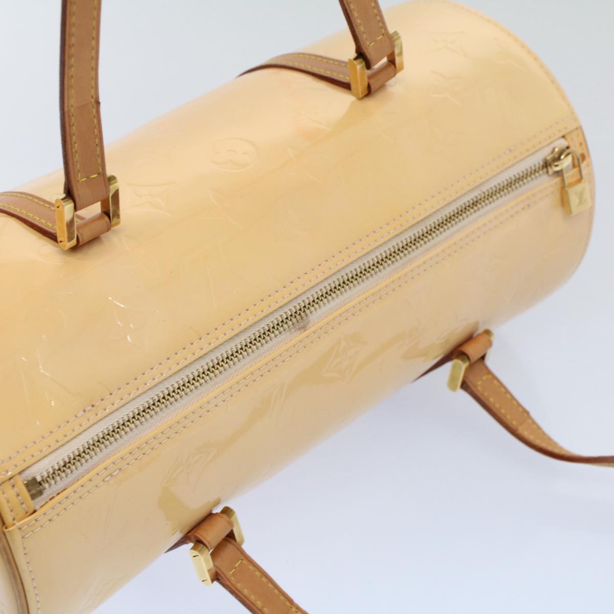 LOUIS VUITTON Monogram Vernis Bedford Bag Marshmallow Pink M91308 LV ki3623