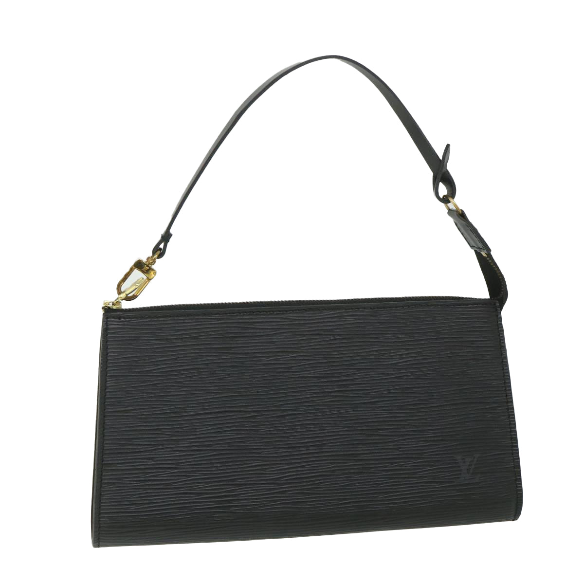 LOUIS VUITTON Epi Pochette Accessoires Pouch Black M52987 LV ki3624