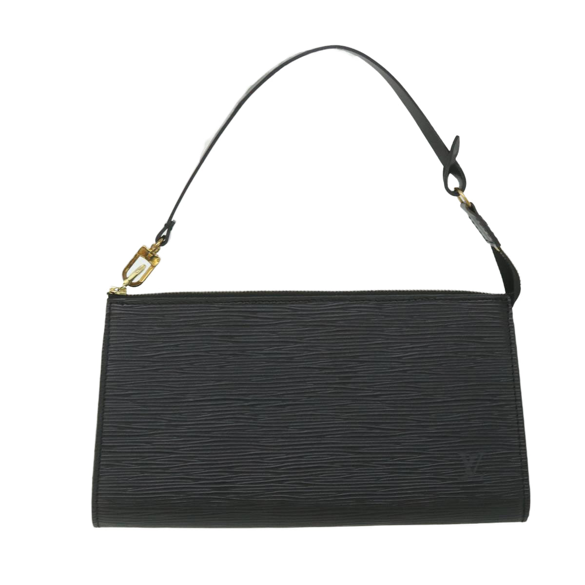 LOUIS VUITTON Epi Pochette Accessoires Pouch Black M52987 LV ki3624