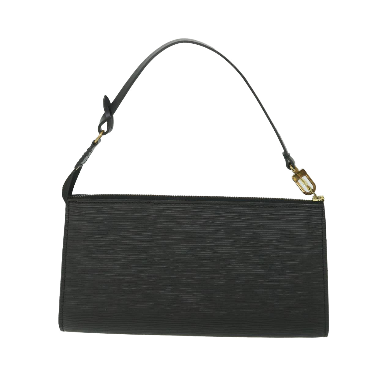 LOUIS VUITTON Epi Pochette Accessoires Pouch Black M52987 LV ki3624