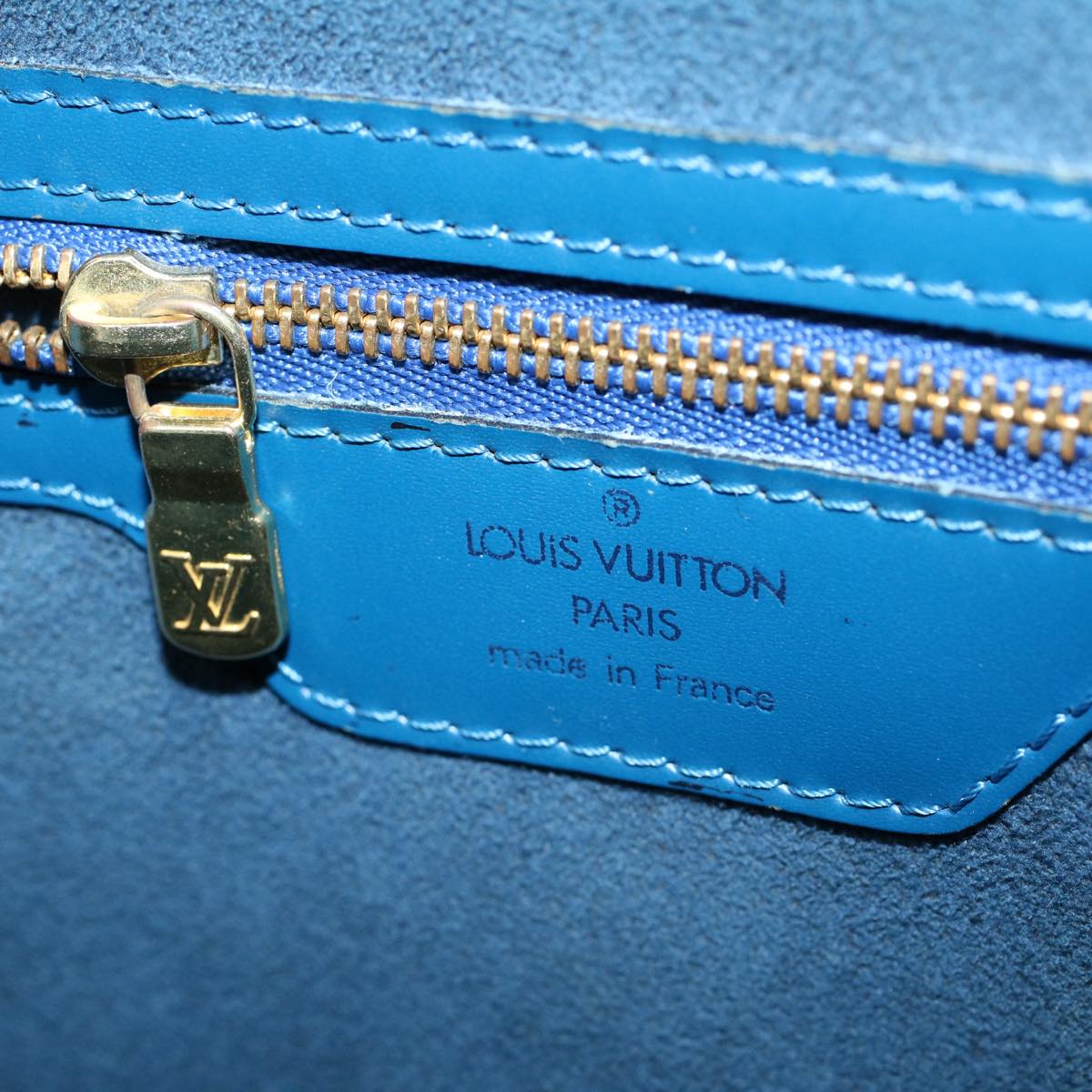 LOUIS VUITTON Epi Saint Jacques Shopping Shoulder Bag Blue M52275 LV ki3628