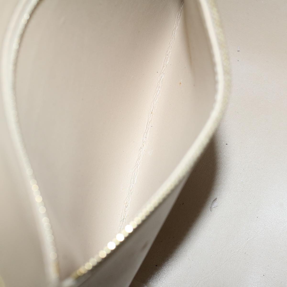 LOUIS VUITTON Monogram Vernis Mercer Boston Bag Beige M91000 LV ki3630