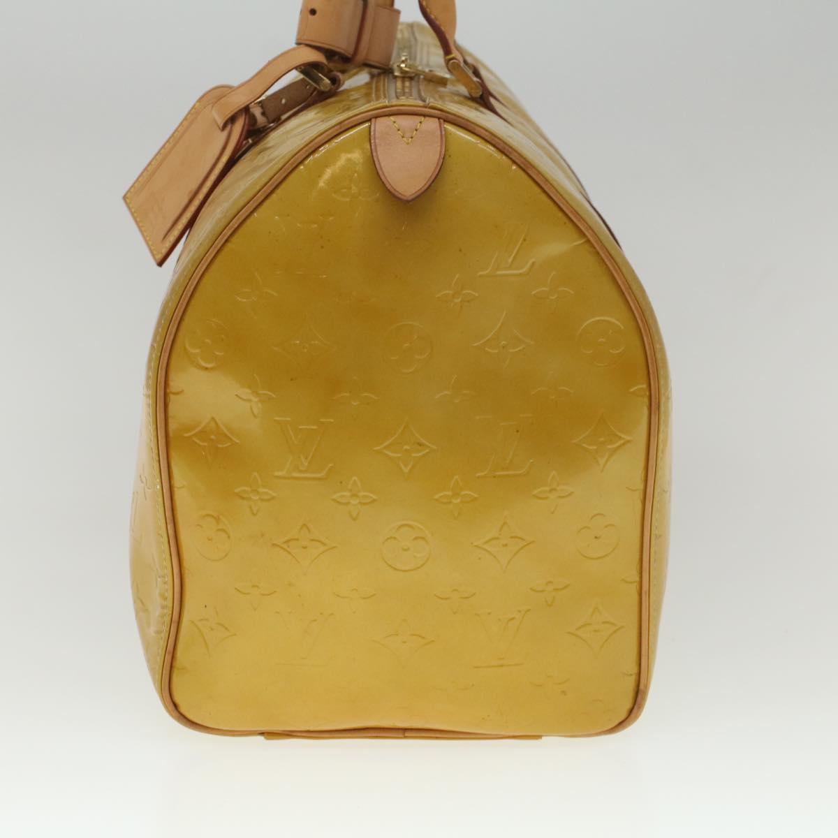LOUIS VUITTON Monogram Vernis Mercer Boston Bag Beige M91000 LV ki3630