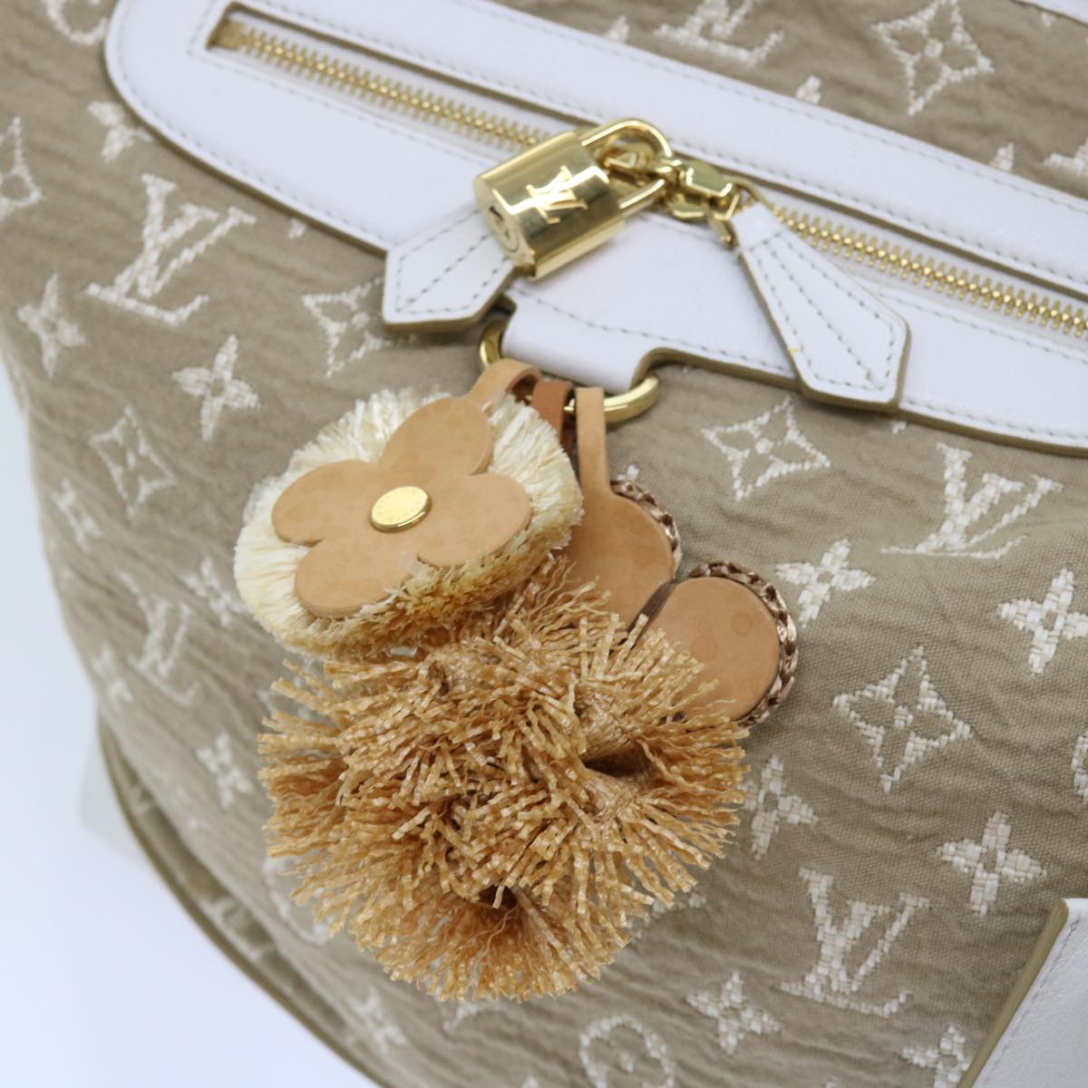 LOUIS VUITTON Monogram Sabia Buzzus PM Bag Beige Bron M93499 LV ki3632