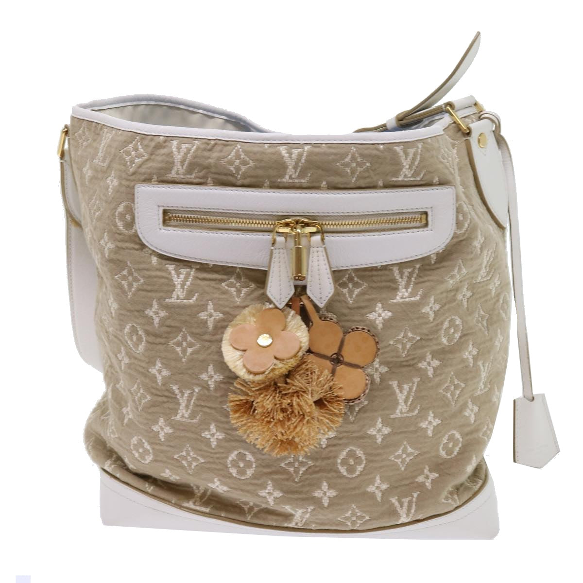 LOUIS VUITTON Monogram Sabia Buzzus PM Bag Beige Bron M93499 LV ki3632