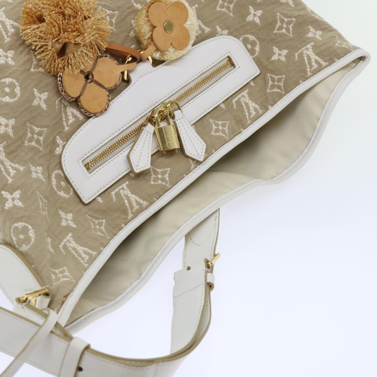 LOUIS VUITTON Monogram Sabia Buzzus PM Bag Beige Bron M93499 LV ki3632