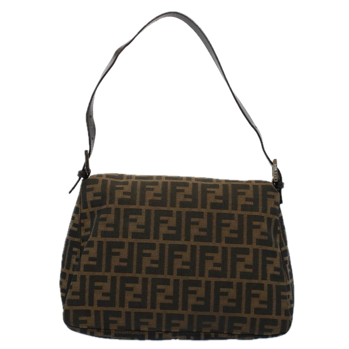 Luxury FendiZucca Canvas Mamma Baguette Shoulder Bag Brown 211126325 009ki3771