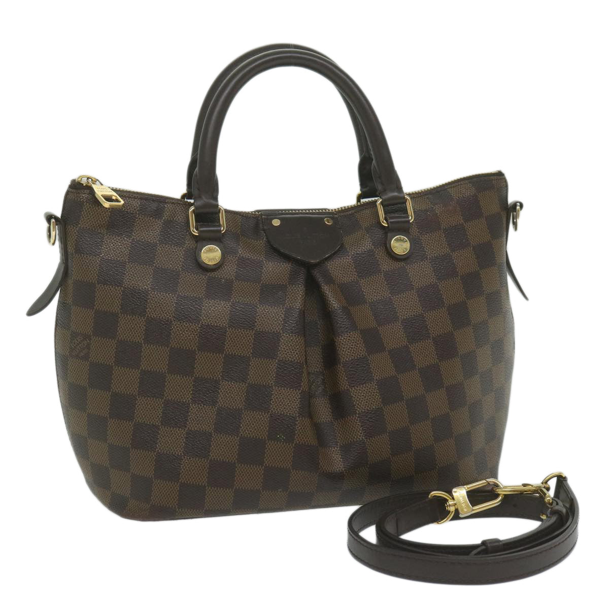LOUIS VUITTON Damier Ebene Sienna PM Shoulder Bag N41545 LV ki3917
