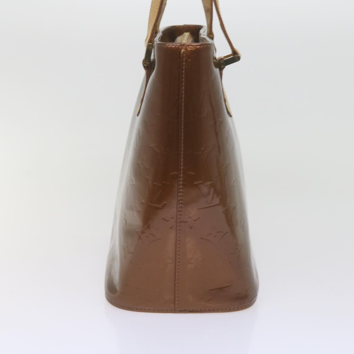 LOUIS VUITTON Monogram Vernis Houston Hand Bag Bronze M91122 LV ki3934