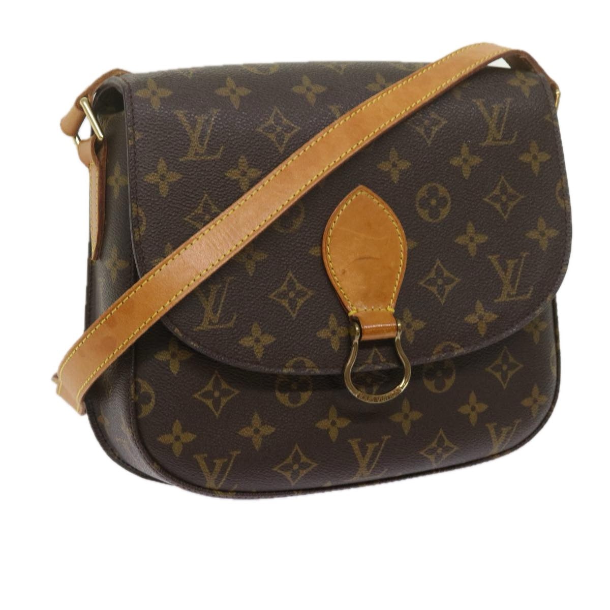 LOUIS VUITTON Monogram Saint Cloud GM Shoulder Bag M51242 LV ki3936