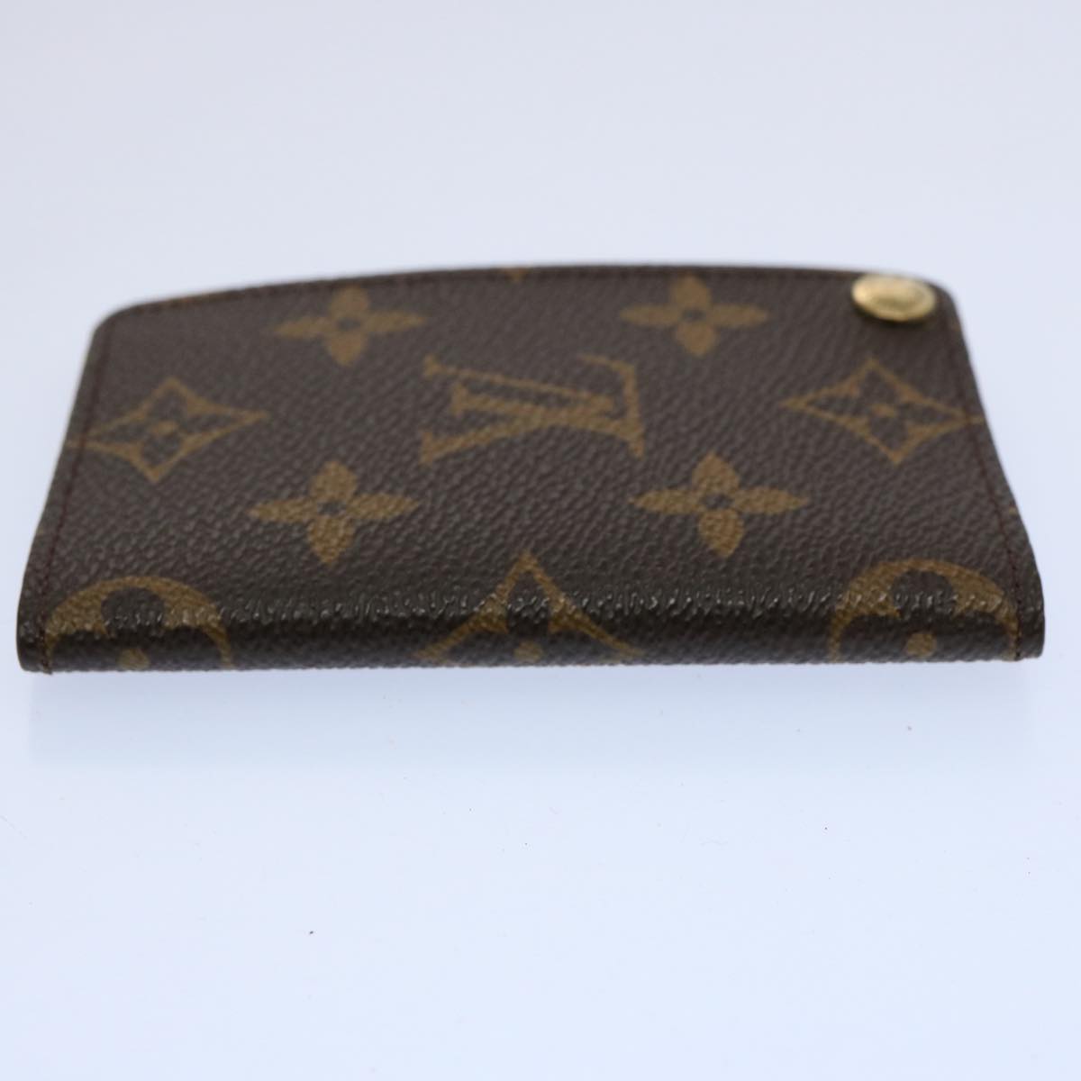 LOUIS VUITTON Monogram Porte Cartes Credit Pression Card Case M60937 ki3964