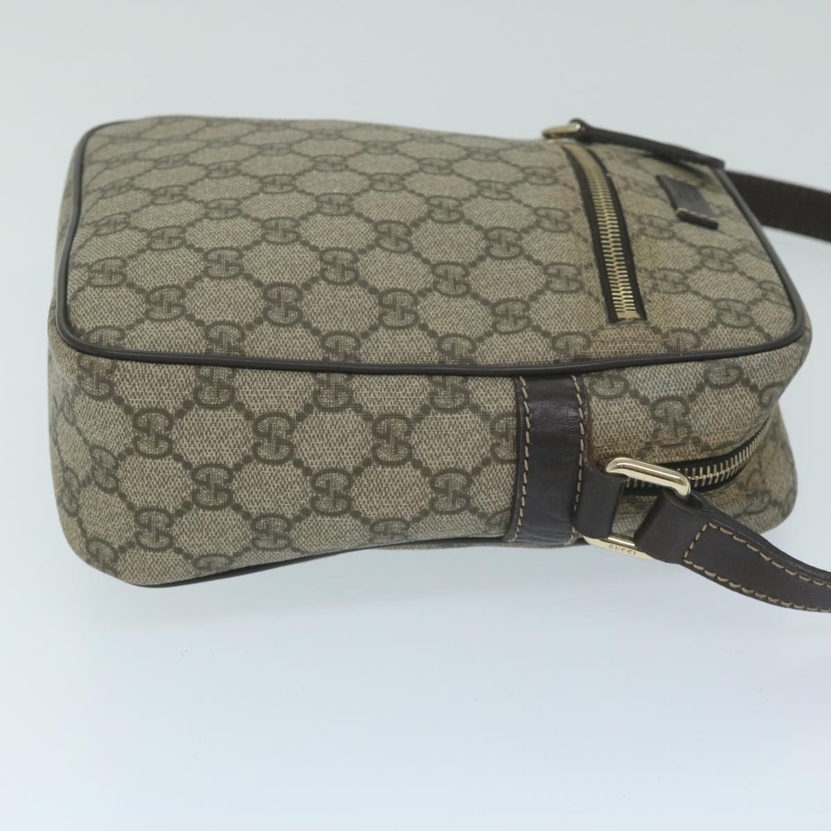 GUCCI GG Supreme Shoulder Bag PVC Leather Beige 233268  ki3994