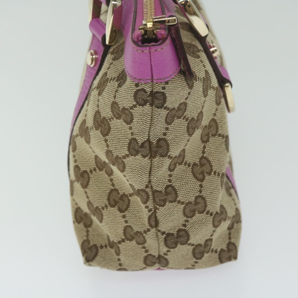 GUCCI GG Canvas Hand Bag Beige Pink 141471  ki4019