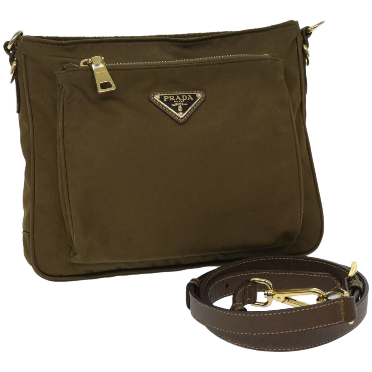 Luxury PradaShoulder Bag Nylon Brown ki4126