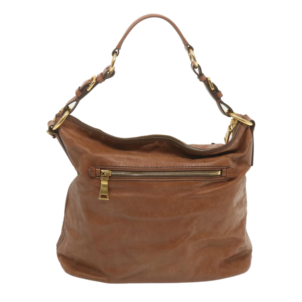 Luxury PradaShoulder Bag Leather Brown ki4195