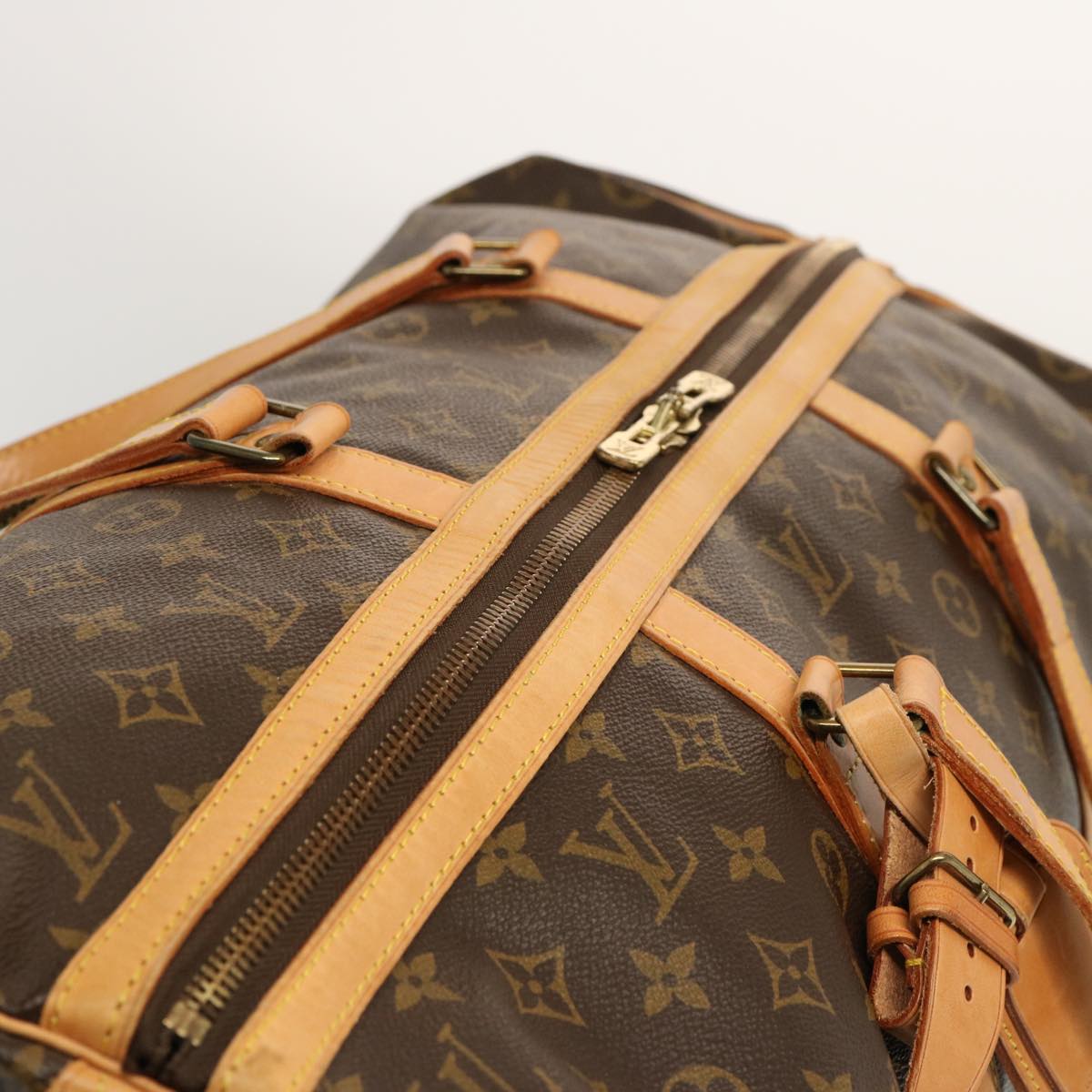 LOUIS VUITTON Monogram Sac Souple 55 Boston Bag M41622 LV ki4215