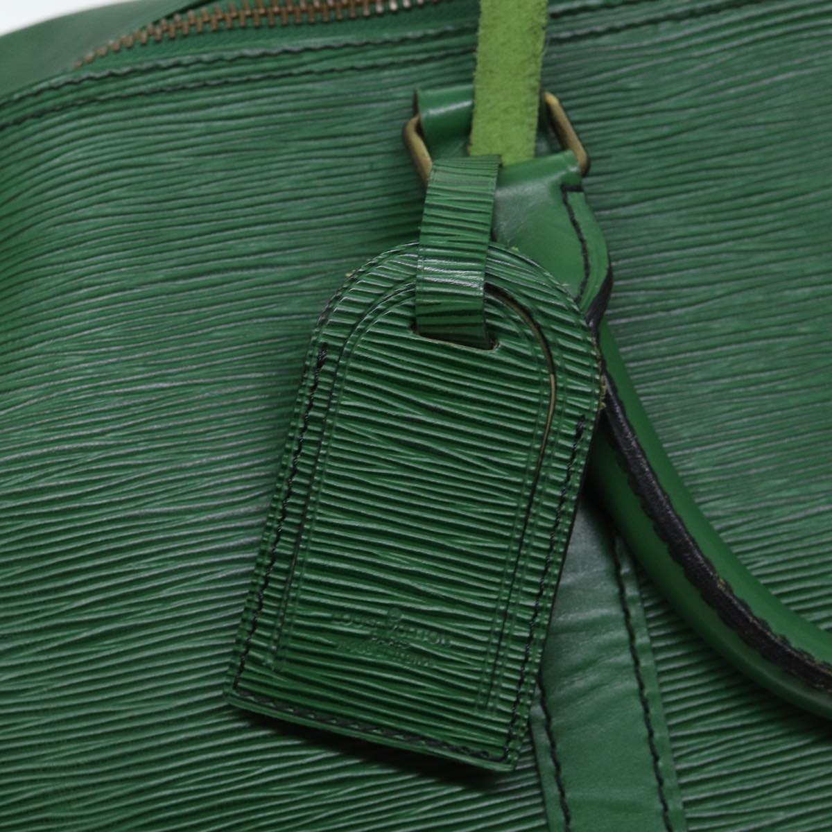 LOUIS VUITTON Epi Keepall 55 Boston Bag Green M42954 LV ki4249