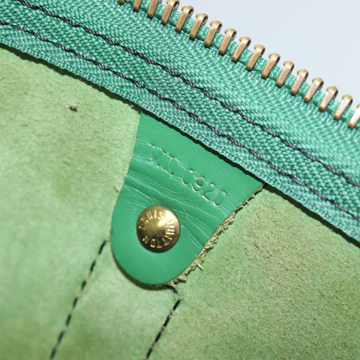 LOUIS VUITTON Epi Keepall 55 Boston Bag Green M42954 LV ki4249