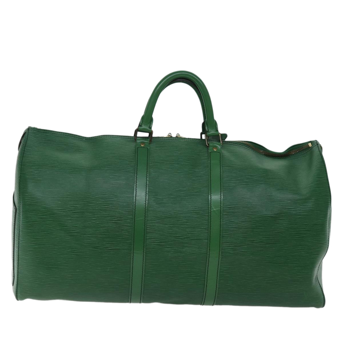 LOUIS VUITTON Epi Keepall 55 Boston Bag Green M42954 LV ki4249