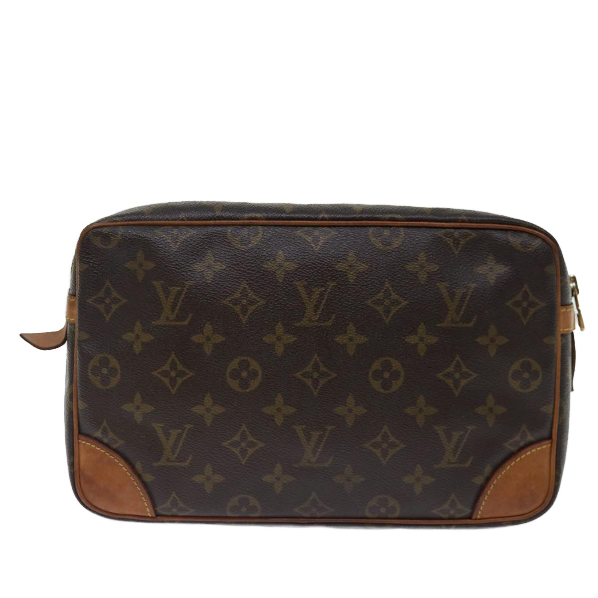 LOUIS VUITTON Monogram Compiegne 28 Clutch Bag M51845 LV ki4318