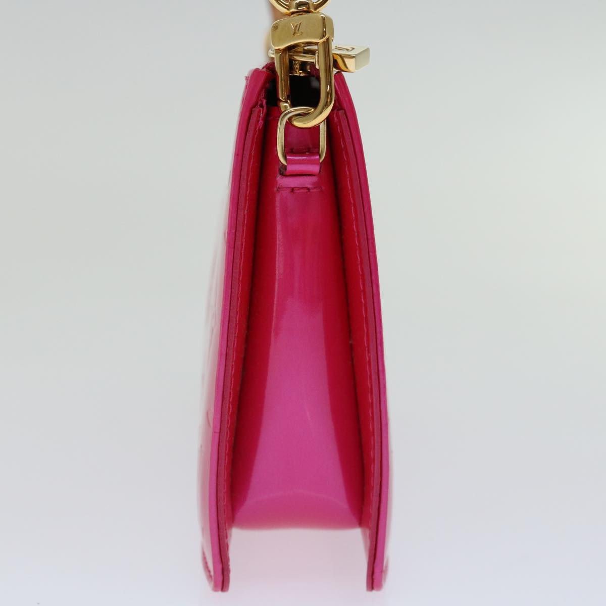 LOUIS VUITTON Monogram Vernis Lexington Pouch Fuchsia M91223 LV ki4319
