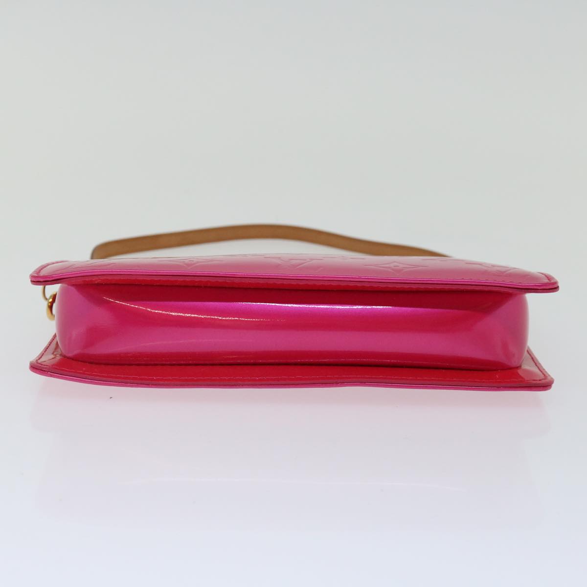 LOUIS VUITTON Monogram Vernis Lexington Pouch Fuchsia M91223 LV ki4319